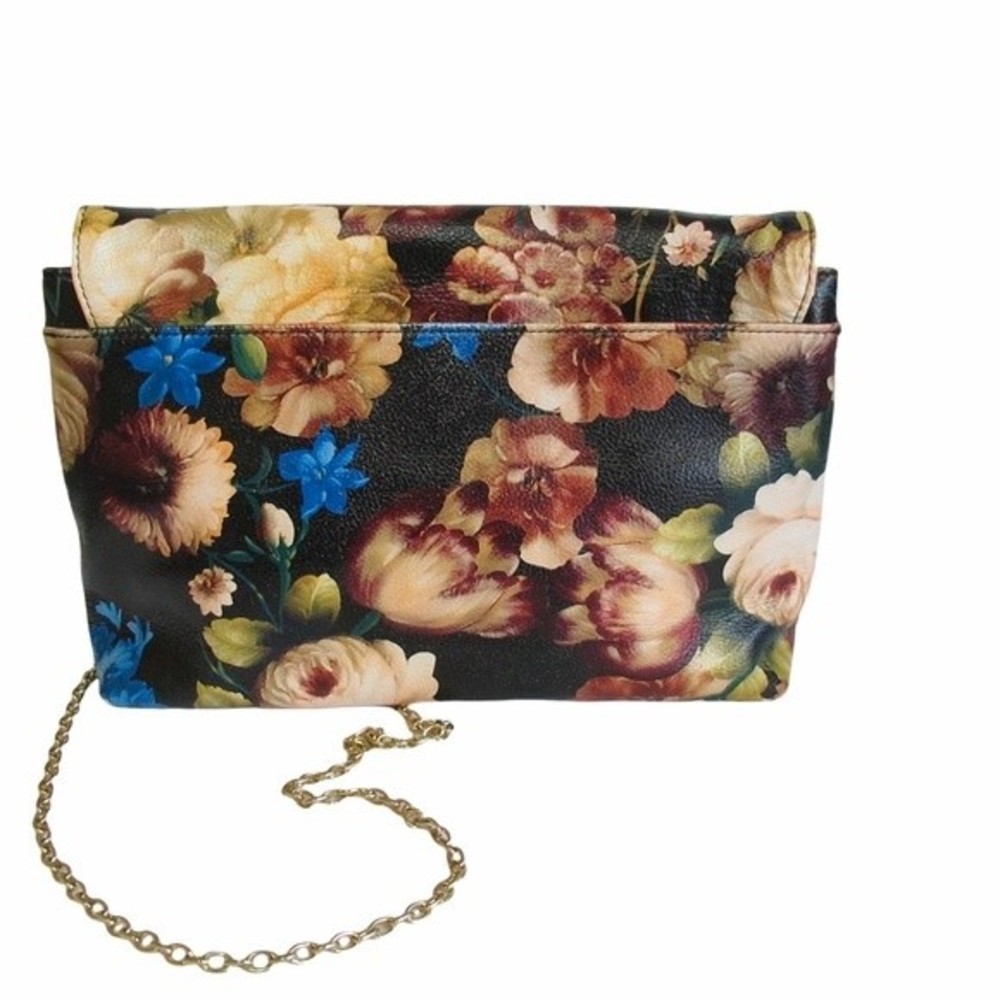 Halogen Flap Crossbody Floral Handbag